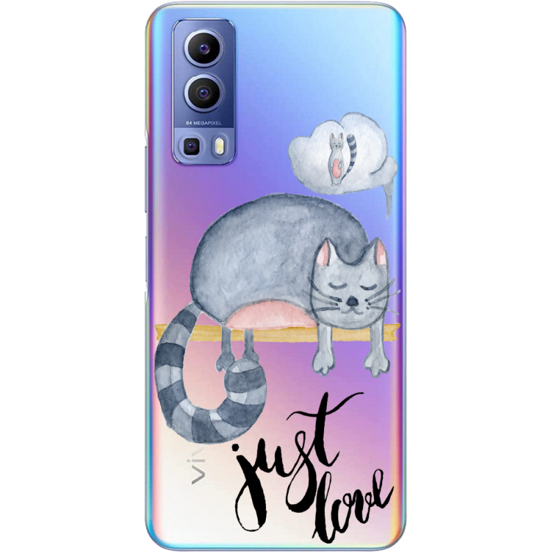 Прозрачный чехол BoxFace Vivo Y72 5G Just Love