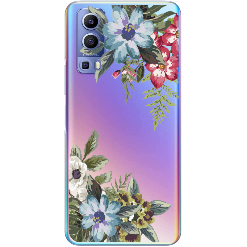 Прозрачный чехол BoxFace Vivo Y72 5G Floral