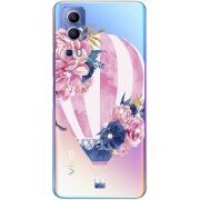 Чехол со стразами Vivo Y72 5G Pink Air Baloon