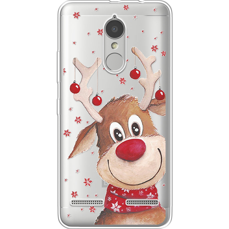 Прозрачный чехол Uprint Lenovo K6 K33a48 Winter Deer