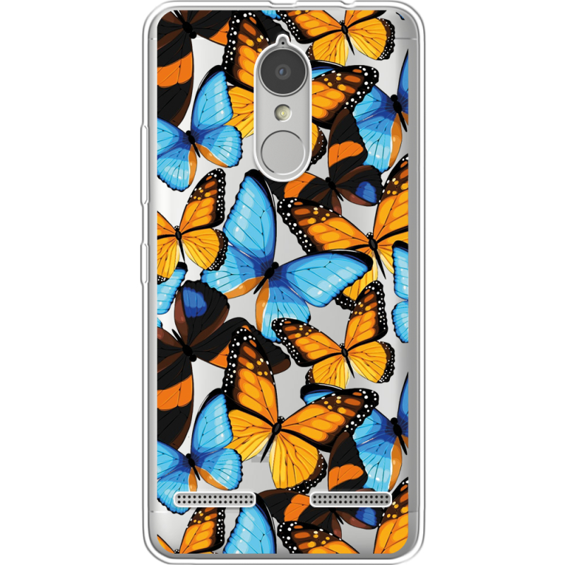 Прозрачный чехол Uprint Lenovo K6 K33a48 Butterfly Morpho