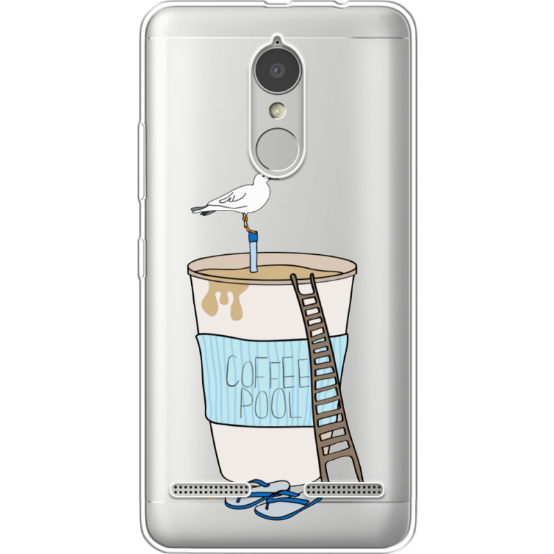 Прозрачный чехол Uprint Lenovo K6 K33a48 Segull in Cofee Pool