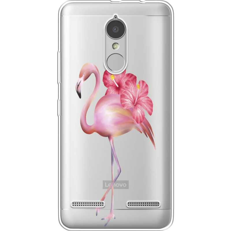 Прозрачный чехол Uprint Lenovo K6 K33a48 Floral Flamingo