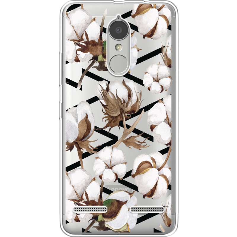 Прозрачный чехол Uprint Lenovo K6 K33a48 Cotton flowers