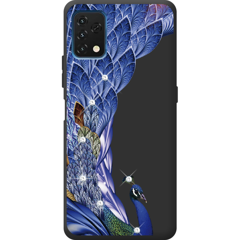 Чехол со стразами Umidigi A11 Peafowl