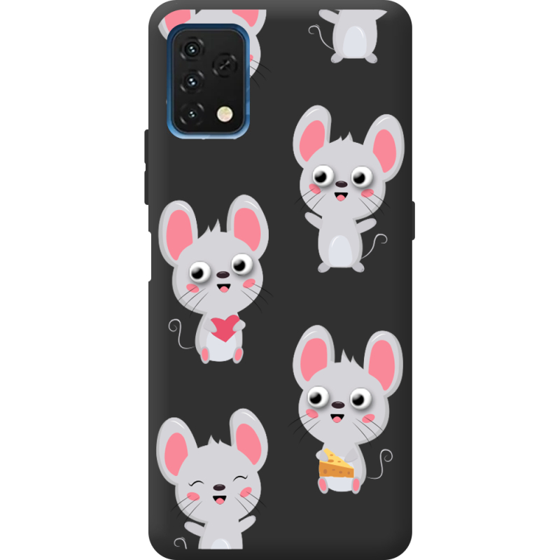 Прозрачный чехол BoxFace Umidigi A11 с 3D-глазками Mouse