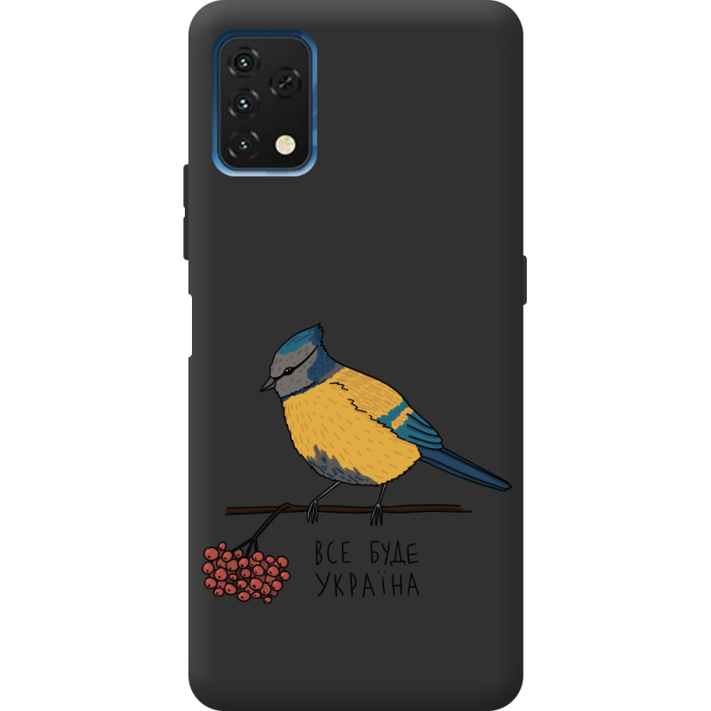 Прозрачный чехол BoxFace Umidigi A11 Синиця і калина