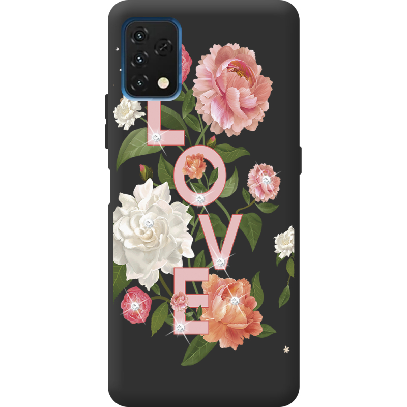 Чехол со стразами Umidigi A11S Love