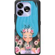 Прозрачный чехол BoxFace Umidigi A15C Blue Hair