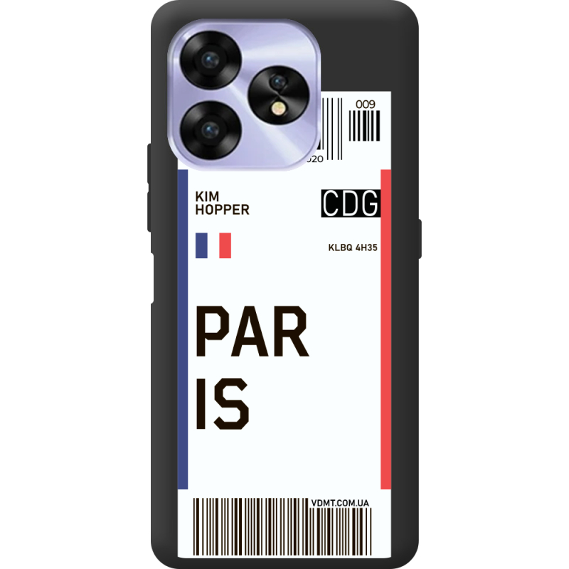 Прозрачный чехол BoxFace Umidigi A15C Ticket Paris