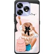 Прозрачный чехол BoxFace Umidigi A15C Travel Girl
