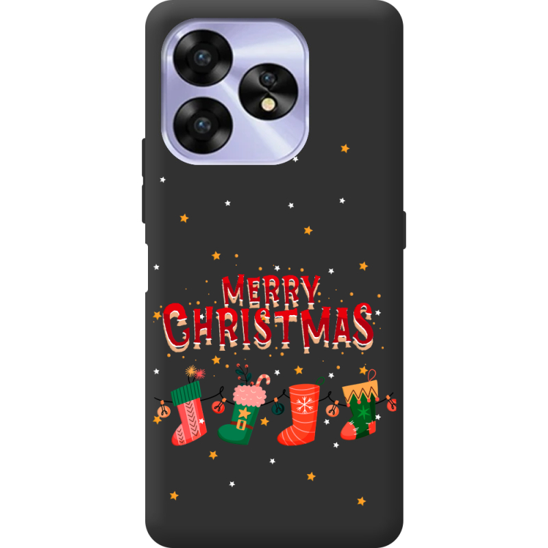 Прозрачный чехол BoxFace Umidigi A15C Merry Christmas
