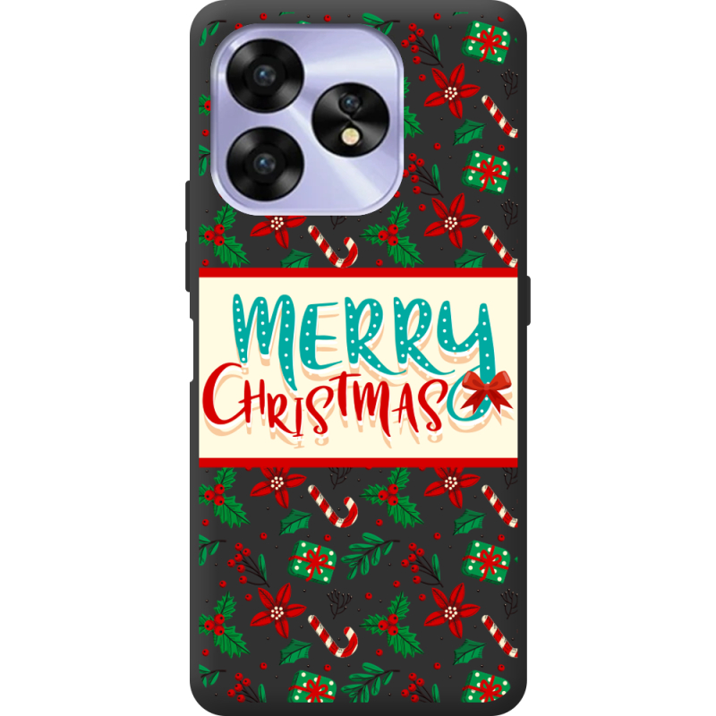 Прозрачный чехол BoxFace Umidigi A15C Vintage Christmas Pattern
