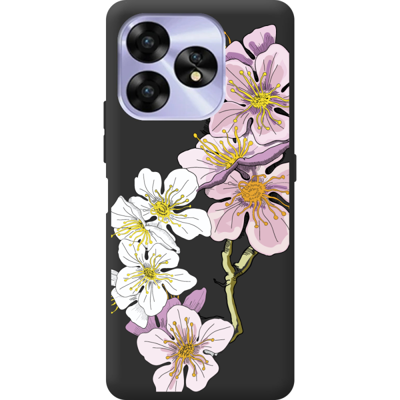 Прозрачный чехол BoxFace Umidigi A15C Cherry Blossom
