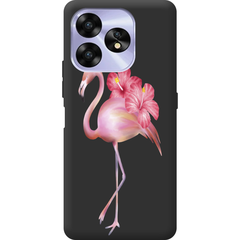 Прозрачный чехол BoxFace Umidigi A15C Floral Flamingo
