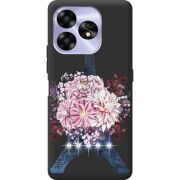 Чехол со стразами Umidigi A15C Eiffel Tower
