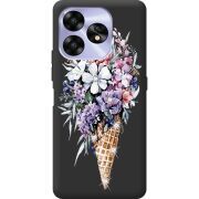 Чехол со стразами Umidigi A15C Ice Cream Flowers