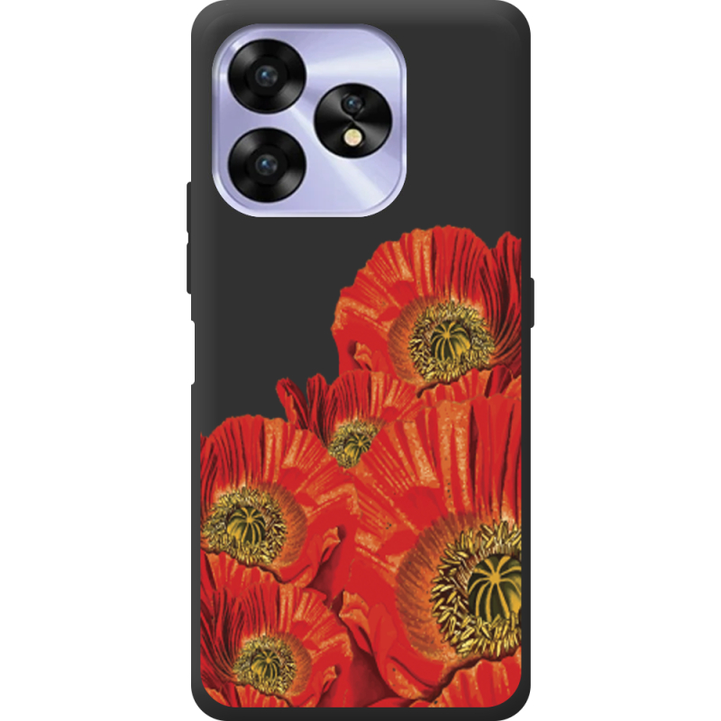 Прозрачный чехол BoxFace Umidigi A15 Red Poppies