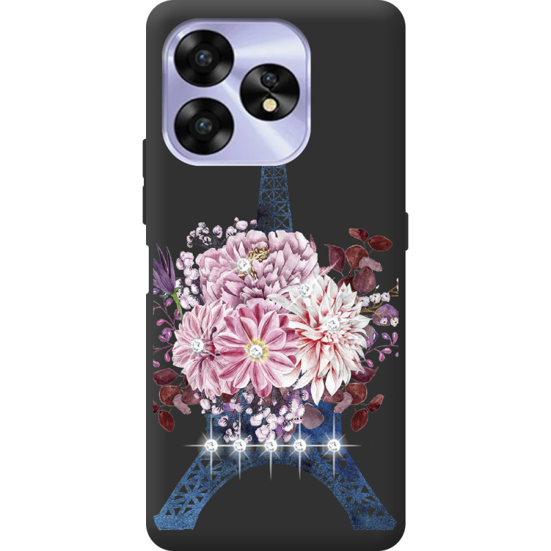 Чехол со стразами Umidigi A15 Eiffel Tower