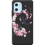 Чехол со стразами Umidigi C1 Swallows and Bloom