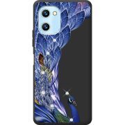 Чехол со стразами Umidigi C1 Peafowl