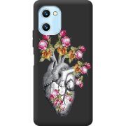 Чехол со стразами Umidigi C1 Heart