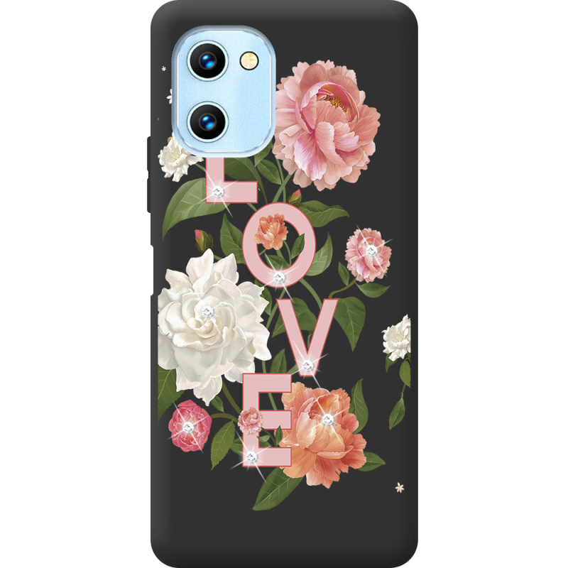 Чехол со стразами Umidigi C1 Love