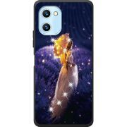 Чехол со стразами Umidigi C1 Girl with Umbrella