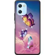 Чехол со стразами Umidigi C1 Max Butterflies