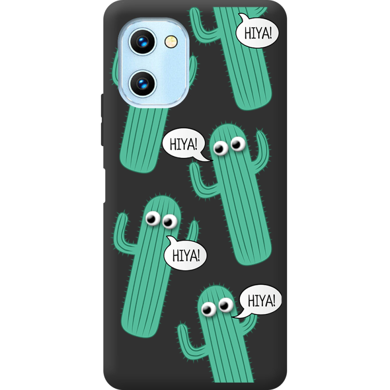 Прозрачный чехол BoxFace Umidigi C1 Max с 3D-глазками HIYA