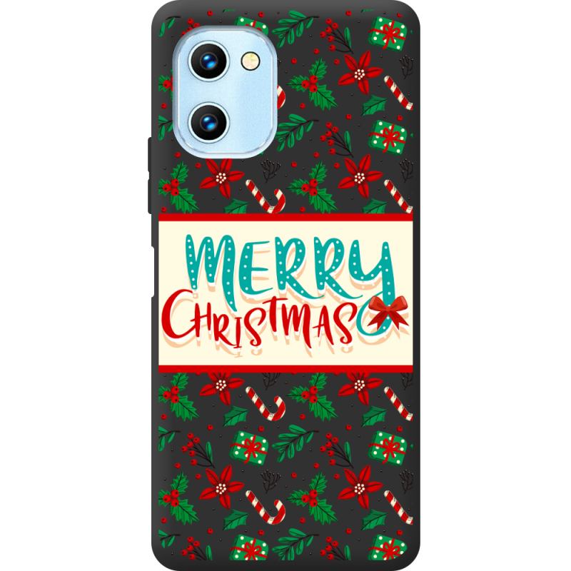 Прозрачный чехол BoxFace Umidigi C1 Max Vintage Christmas Pattern