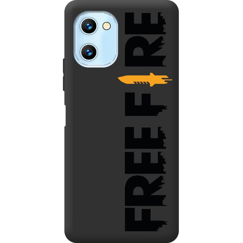 Прозрачный чехол BoxFace Umidigi C1 Max Free Fire Black Logo