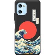 Прозрачный чехол BoxFace Umidigi C1 Max Большая волна в Канагаве