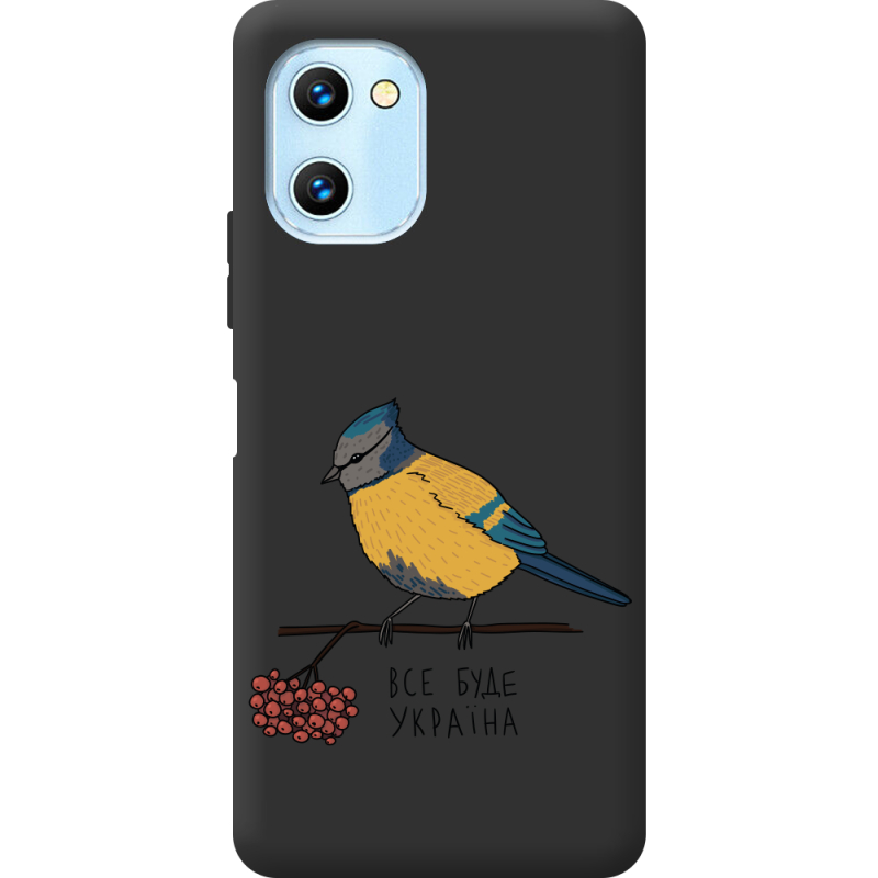 Прозрачный чехол BoxFace Umidigi C1 Синиця і калина