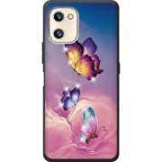 Чехол со стразами Umidigi F3 SE Butterflies