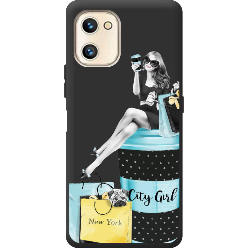 Прозрачный чехол BoxFace Umidigi F3 SE City Girl