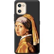 Прозрачный чехол BoxFace Umidigi F3 SE Девушка с жемчужной серёжкой