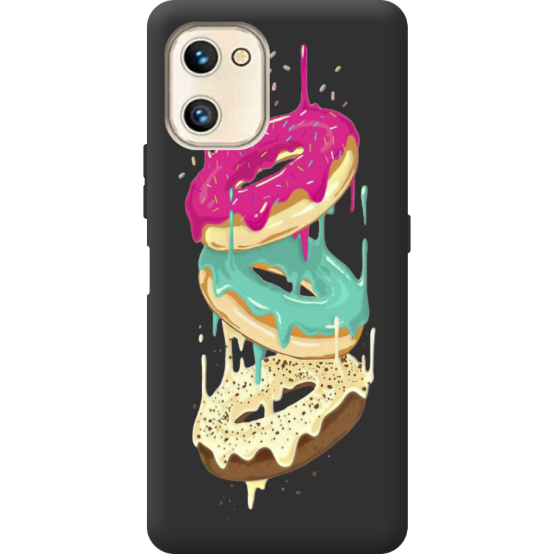 Прозрачный чехол BoxFace Umidigi F3 SE Donuts