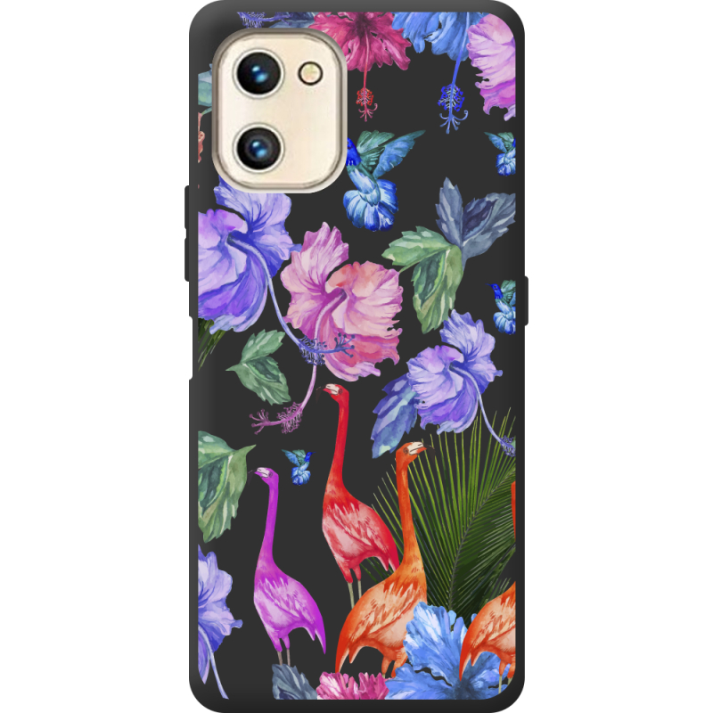 Прозрачный чехол BoxFace Umidigi F3 SE Flamingo