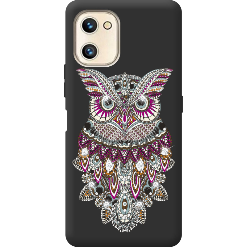 Чехол со стразами Umidigi F3S Owl