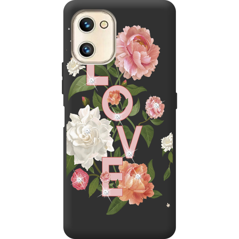 Чехол со стразами Umidigi F3S Love