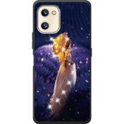 Чехол со стразами Umidigi F3S Girl with Umbrella