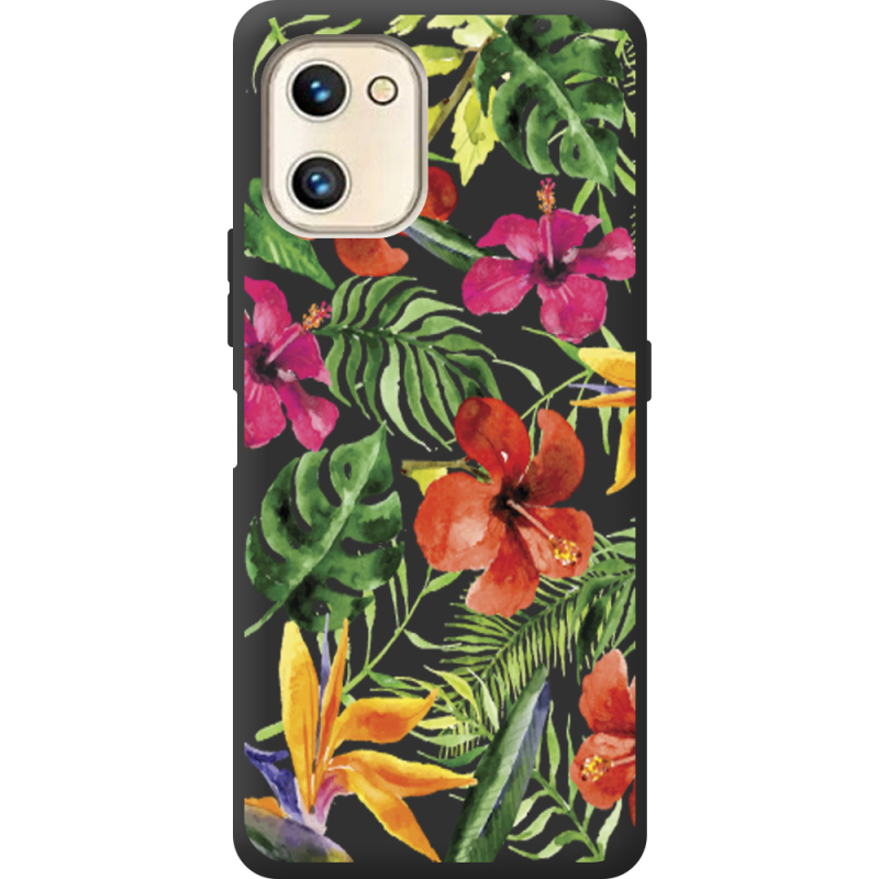 Прозрачный чехол BoxFace Umidigi F3S Tropical Flowers