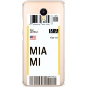 Прозрачный чехол Uprint Meizu M3 / M3s Ticket Miami