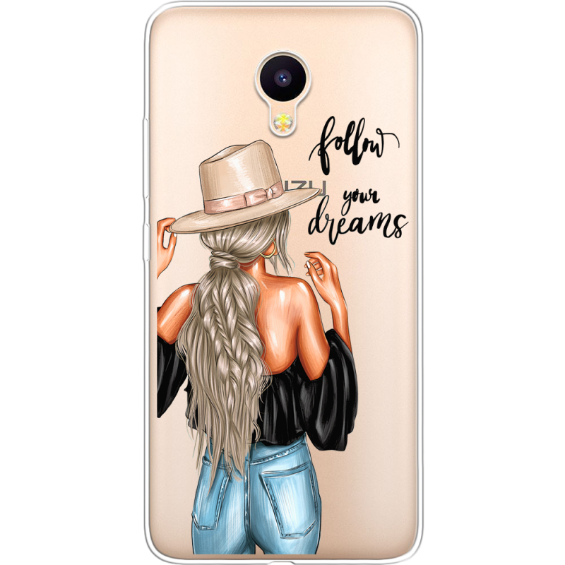 Прозрачный чехол Uprint Meizu M3 / M3s Follow Your Dreams
