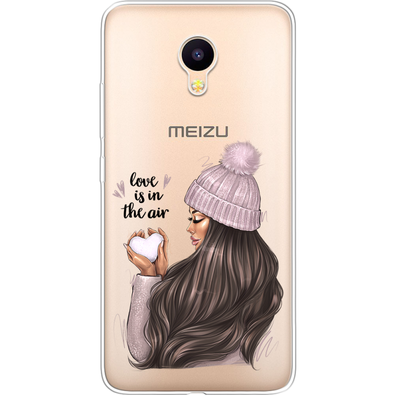 Прозрачный чехол Uprint Meizu M3 / M3s love is in the air