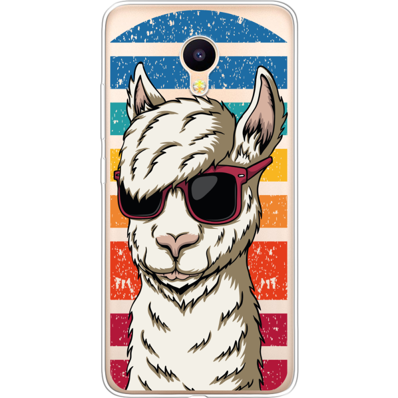 Прозрачный чехол Uprint Meizu M3 / M3s Стильна Лама