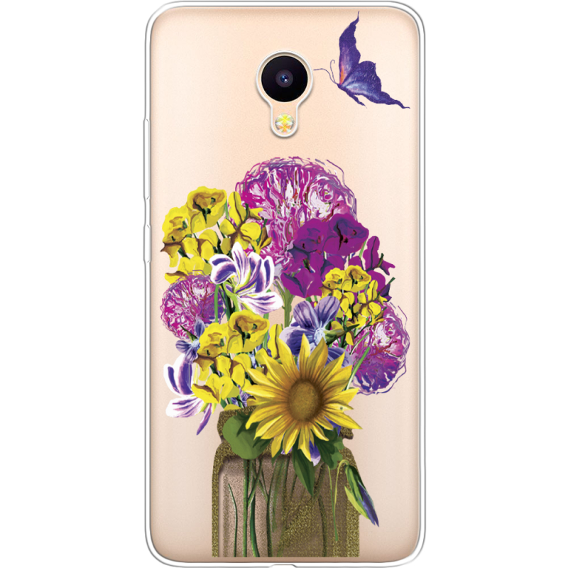 Прозрачный чехол Uprint Meizu M3 / M3s My Bouquet