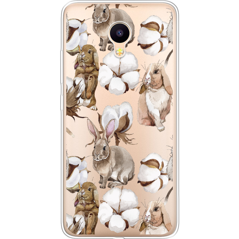 Прозрачный чехол Uprint Meizu M3 / M3s Cotton and Rabbits