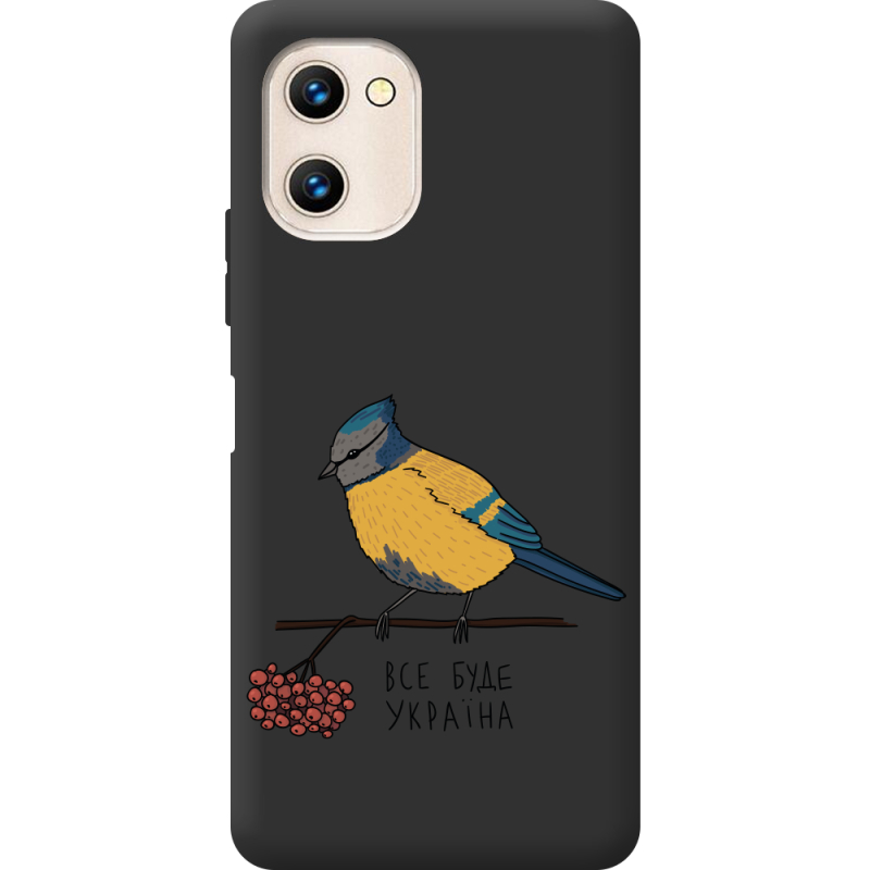 Прозрачный чехол BoxFace Umidigi G1 Синиця і калина